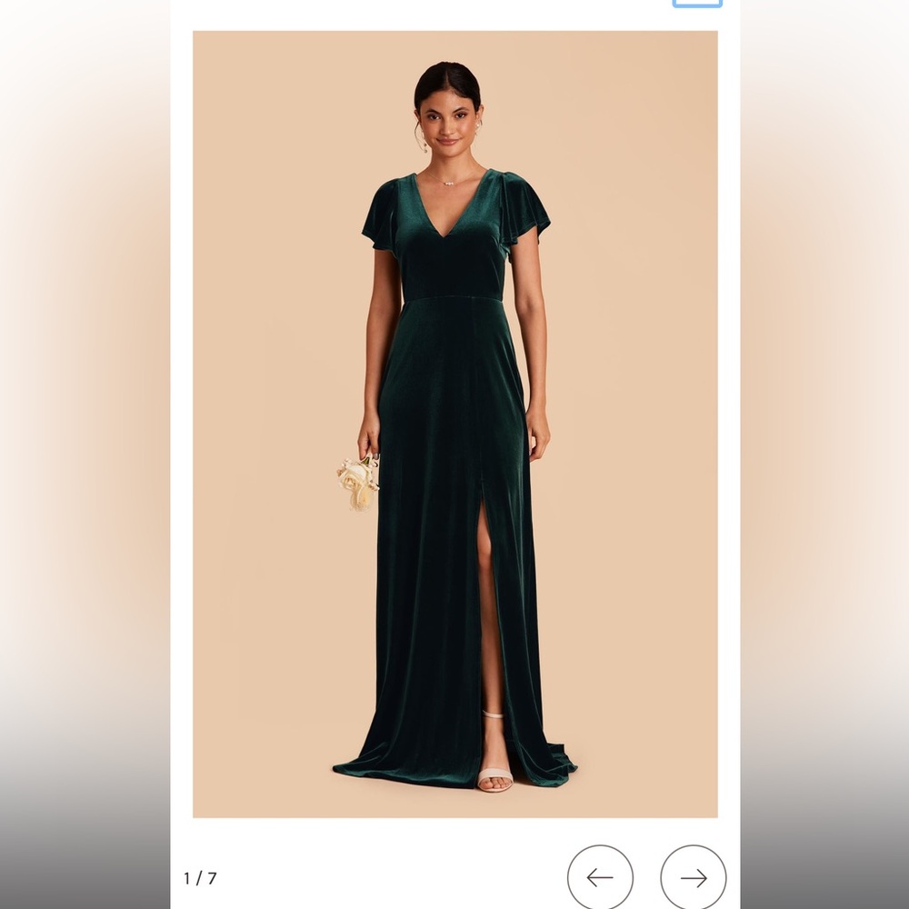Birdy Grey Hannah Dress - Emerald Velvet Maxi Dress